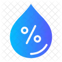 Humidity Percentage Water Drop Icon