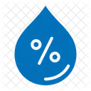 Humidity Percentage Water Drop Icon