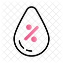 Humidity percentage  Icon