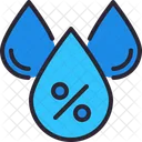 Huminidity Water Percentage Icon