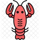 Hummer Meeresfruchte Schalentiere Symbol