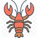 Hummer Flusskrebse Garnelen Symbol