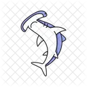Hummerhead Shark Ocean Shark Icon