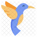 Flat Humming Bird Icon