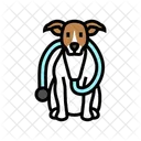 Stethoskop Hund Zucht Symbol