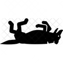 Ruckseite Hund Liegend Symbol