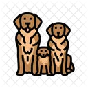 Familie Hund Zucht Symbol