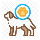 Hund Fussabdruck Jagd Symbol