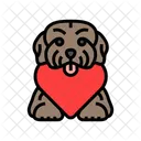 Herz Hund Zucht Symbol