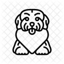 Herz Hund Zucht Symbol