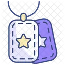 Erkennungsmarke Militar Tag Symbol