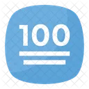 100 Points Symbol Icon