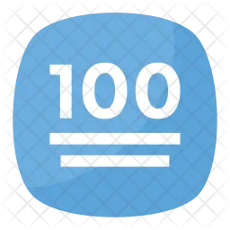 Hundred Points Symbol  Icon