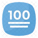 100 Points Symbol Icon