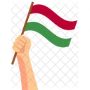 Hungary Hand Holding Nation Symbol Icon