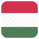 Hungria Bandera Icono