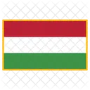 Hungria Bandera Pais Icono