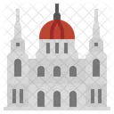 Hungria Edificio Del Parlamento Hungaro Budapest Icono