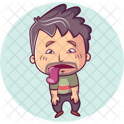 Hungry Man Icon - Download in Sticker Style