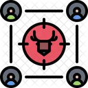 Hunting Group Hunting Team Deer Icon