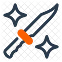 Hunting Knife Blade Cutting Icon