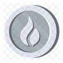 Huobi Silver Cryptocurrency Crypto Icon