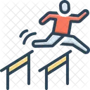 Hurdle Runner Sprinter Icon