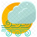 허리케인 구름 바람 아이콘