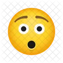 Hushed Face Emoticon Emoji Icon