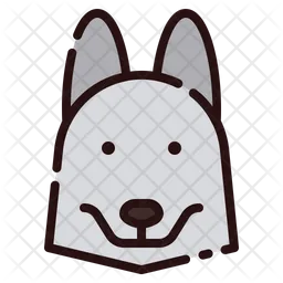 Husky Hund  Symbol