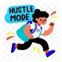 Hustle Mode Running Late Icon