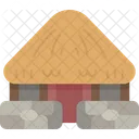 Hut Shelter Stone Icon