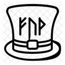 Hut mit irischer Rune  Symbol