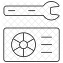 HVAC Reparatur Thinline Symbol Symbol