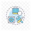 Hvac Service Heating Ventilation Symbol