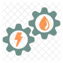 Hybrid Hybridauto Getriebe Symbol