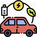 Hybrid Car Transport Vehicle Icon