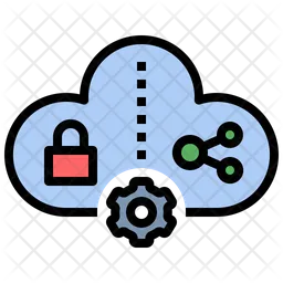 Hybrid Cloud  Symbol