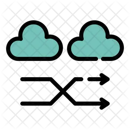 Hybrid Cloud  Icon