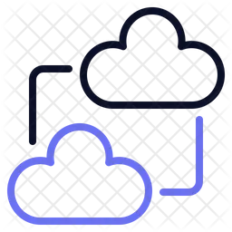 Hybrid cloud  Icon