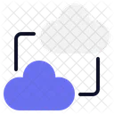 Hybrid Cloud Technology Network Icon