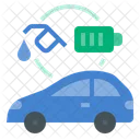 Hybrid Electric Vehicle Hev Car Icon