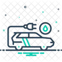 Hybrid Car Plug Icon