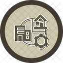 Hybrid Work Remote Working Remote And Office Icon