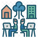 Hybrid Workplace Hybrid Workplace Icon