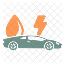 Hybridauto Hybrid Elektroauto Symbol