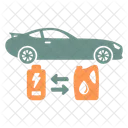 Hybridauto Hybrid Elektroauto Symbol