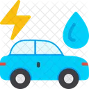 Hybridauto Fahrzeug Umweltfreundlich Symbol