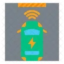 Elektrofahrzeug Hybridauto Smart Auto Symbol