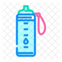 Hydration Bottle Droplets Icon